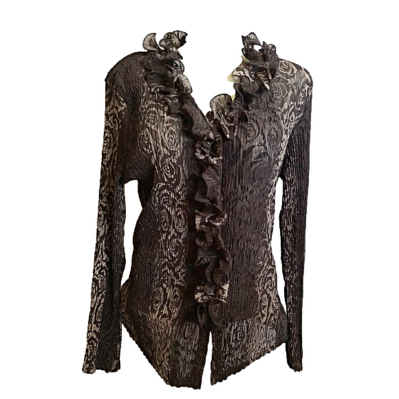 AMANDA Collection Ruffled Blouse - Picture 3 of 6